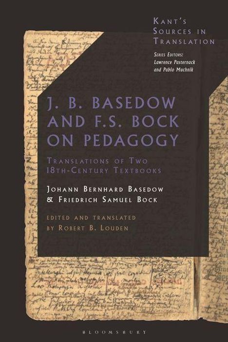 Kant's Sources in Translation. J. B. Basedow and F. S. Bock on Pedagogy. Historische Buchseiten im Hintergrund.
