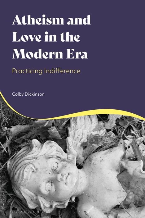 „Atheism and Love in the Modern Era. Practicing Indifference. Colby Dickinson.“ Darstellung eines Engels in Schwarzweiß.
