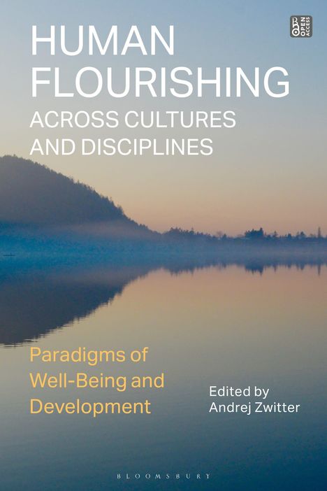 **HUMAN FLOURISHING ACROSS CULTURES AND DISCIPLINES**  
"Paradigms of Well-Being and Development"  
Hintergrund: See mit Hügel-Silhouette.
