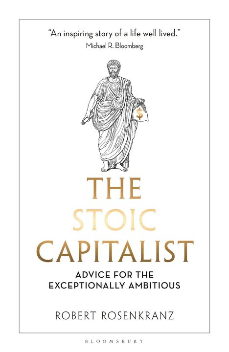 „An inspiring story of a life well lived“ – Michael R. Bloomberg.

Eine Skizze eines Mannes in antiker Kleidung mit Geldsack.