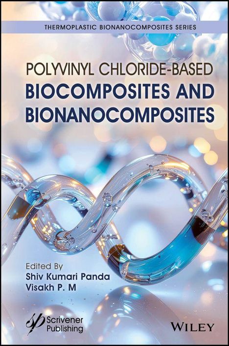 Thermoplastic Bionanocomposites Serie, Polyvinyl Chloride-basierte Biocomposites. Illustrationen von ineinander verschlungenen Strängen.