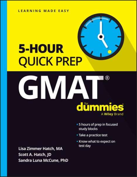 Lisa Zimmer Hatch: GMAT 5-Hour Quick Prep For Dummies, Buch