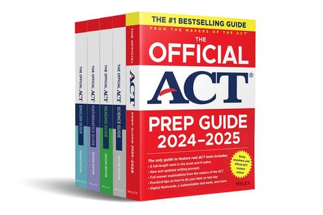 Act: The Official ACT Prep &amp; Subject Guides 2024-2025 Complete Set, Buch