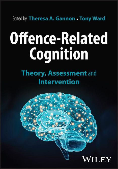 Titel: "Offence-Related Cognition". Untertitel: "Theory, Assessment and Intervention". Visual: Leuchtendes Gehirn.