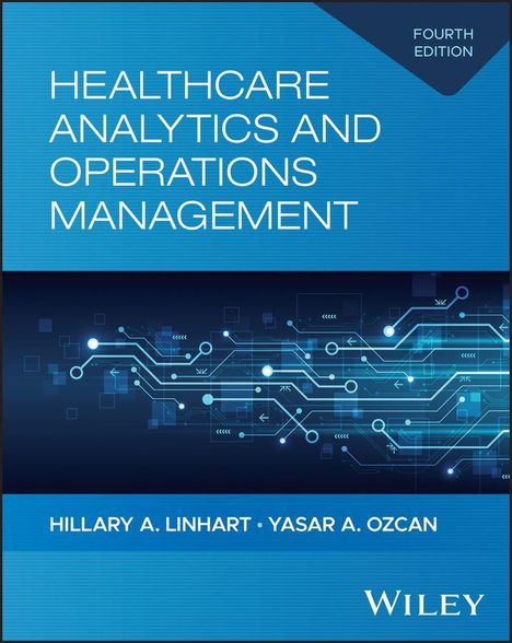 Titel: "Healthcare Analytics and Operations Management". Unten: "Hillary A. Linhart, Yasar A. Ozcan". Tech-Design.