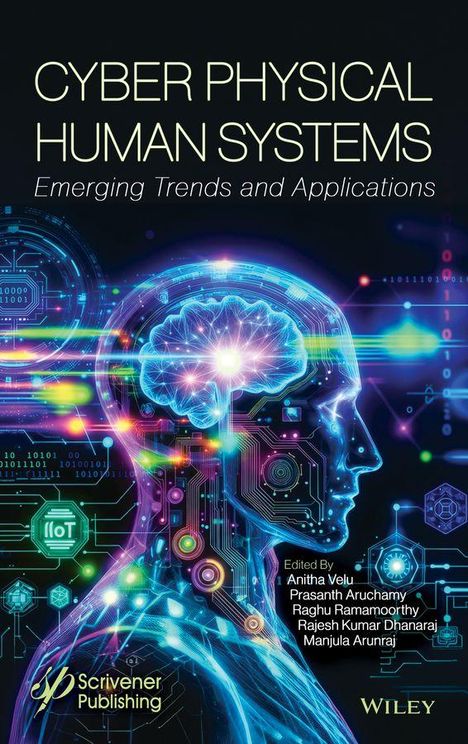 "Cyber Physical Human Systems: Emerging Trends and Applications", darunter ein digitales Profil mit leuchtendem Gehirn.