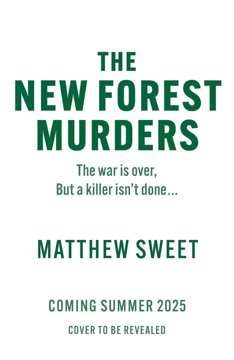 Writers' Room: New Forest Murders, Buch