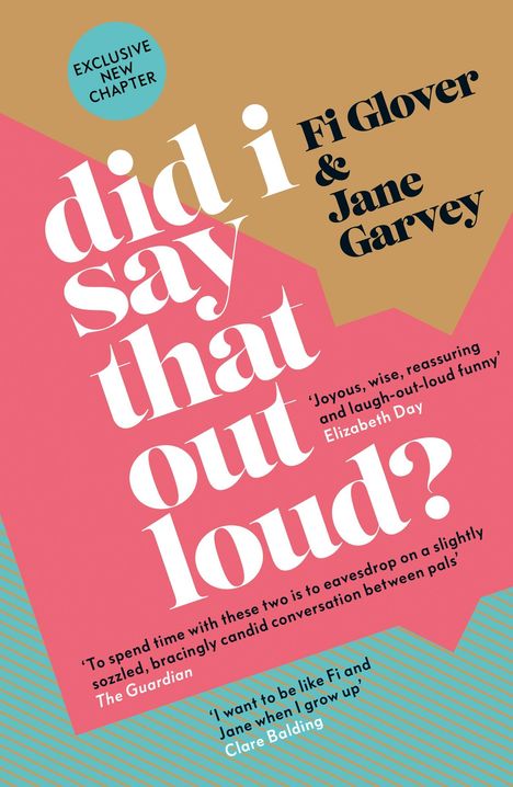 Fi Glover: Did I Say That Out Loud?, Buch