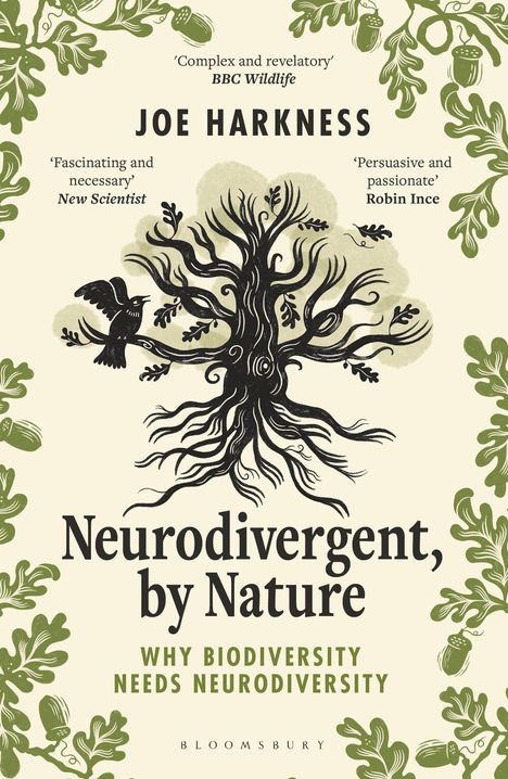 Texte: „Complex and revelatory“ BBC Wildlife. „Fascinating and necessary“ New Scientist. Illustration eines Baumes mit Vogel.