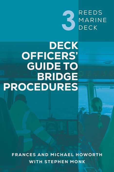 Titel: "Deck Officers’ Guide to Bridge Procedures". Zwei Personen auf einer Schiffsbrücke.