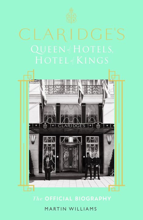Text: "Claridge's" oben, "Martin Williams" darunter. Unten Logo mit Tier, Text: "Hodder & Stoughton", "Final cover to be revealed".