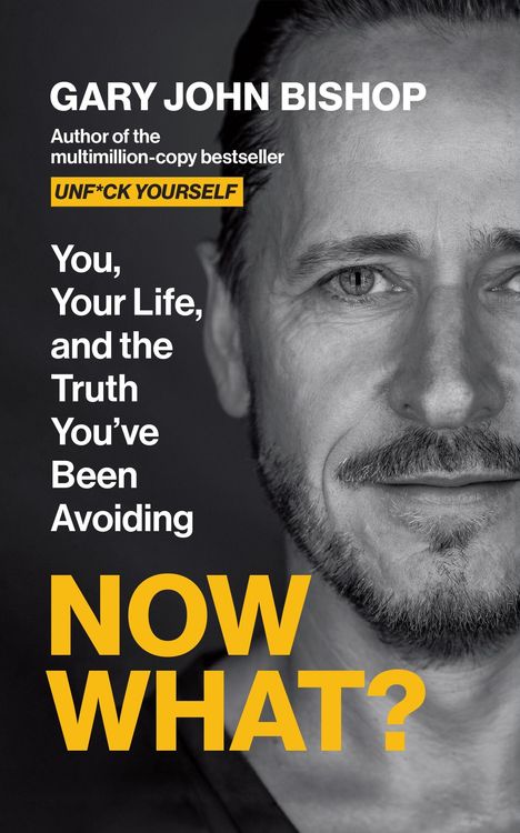 „Gary John Bishop – Now What?“ Ein Bestseller-Autor präsentiert ein neues Buch mit einem markanten Porträt des Autors.