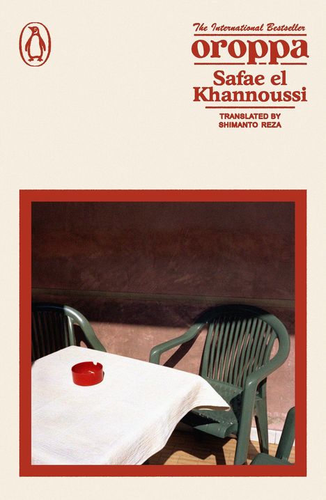 Safae el Khannoussi, Oroppa. Logo: Pinguin in orange-weißem Oval. Text: “Final cover to be revealed” am Rand.