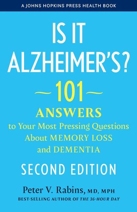 Peter V Rabins: Is It Alzheimer's?, Buch