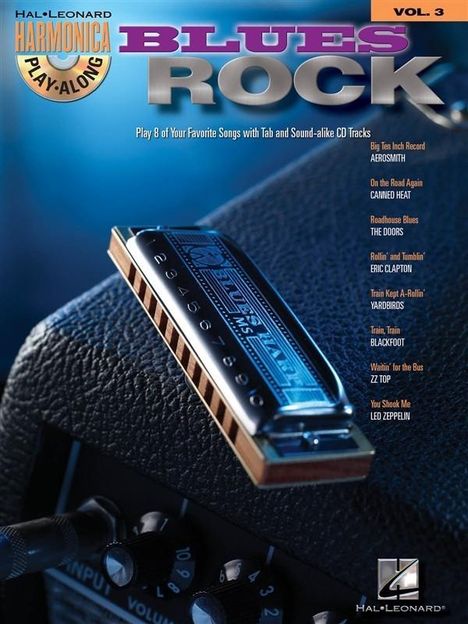 Blues/Rock - Harmonica Play-Along Volume 3 Book/Online Audio [With CD (Audio)], Buch