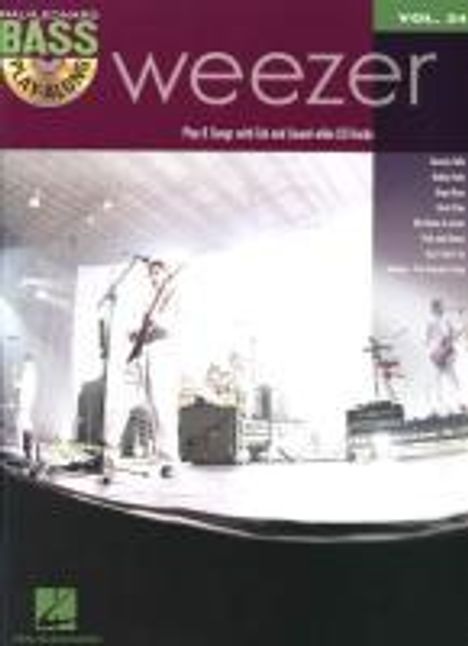 Weezer: Bass Play-Along Volume 24: Weezer, Noten