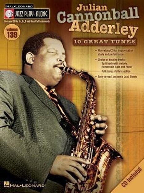 Julian Cannonball Adderley: Jazz Play-Along Volume 139 [With CD (Audio)], Buch