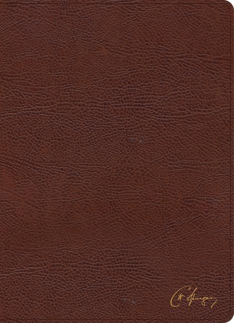 Holman Bible Staff: KJV Spurgeon Study Bible, Brown Bonded Leather, Buch