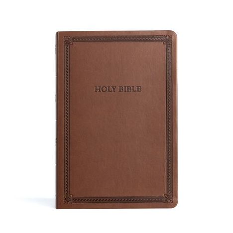 Csb Bibles By Holman: CSB Large Print Thinline Bible, Brown Leathertouch, Value Edition, Buch