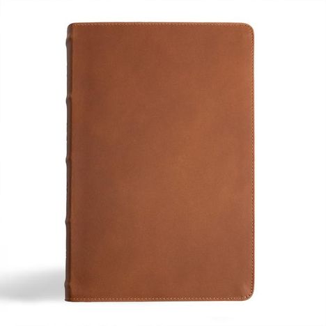 CSB Men's Daily Bible, Brown Genuine Leather, Indexed, Buch