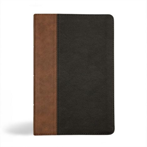 Holman Bible Publishers: KJV Personal Size Giant Print Bible, Black/Brown Leathertouch, Indexed, Buch