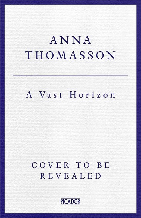 Anna Thomasson, Zitat von Clare Mulley, Titel "A Vast Horizon", Untertitel über Künstler und Liebhaber im Krieg. Schwarz-weiß Foto am Meer.