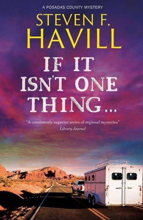 Steven F. Havill: If It Isn't One Thing . . ., Buch