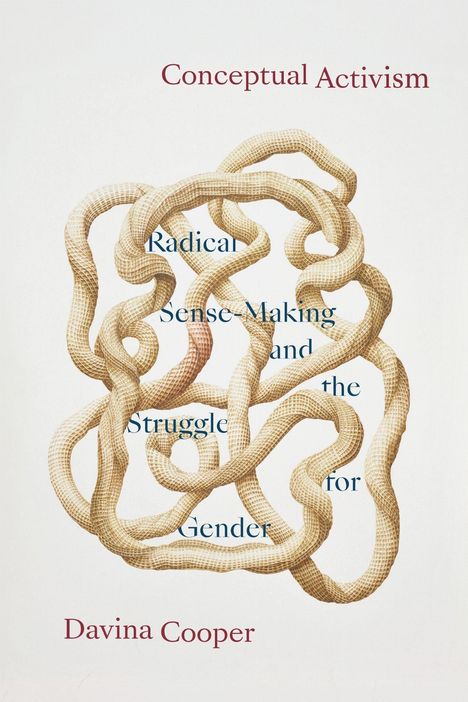 Text: "Conceptual Activism," "Radical Sense-Making and the Struggle for Gender," "Davina Cooper." Illustration: Verschlungene, geflochtene Bänder.