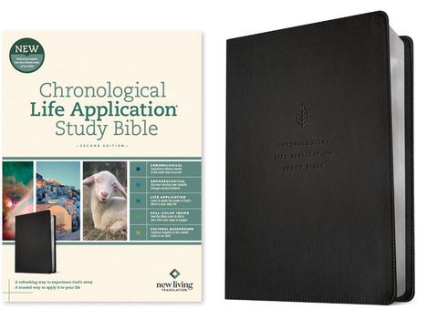 NLT Chronological Life Application Study Bible, Second Edition (Leatherlike, Ebony Leaf), Buch