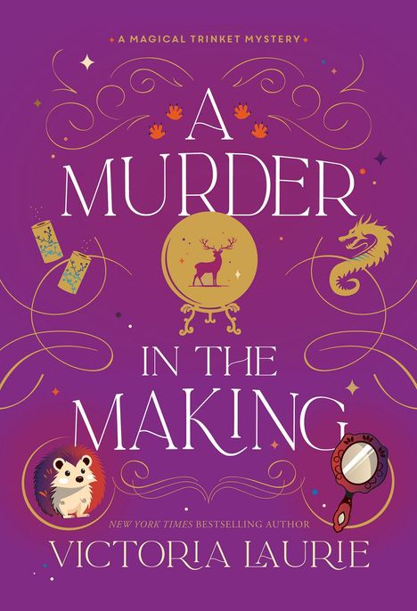 „Cover to be revealed soon!“ steht oben rechts. Titel: „A MURDER IN THE MAKING“ von Victoria Laurie. Logo unten.
