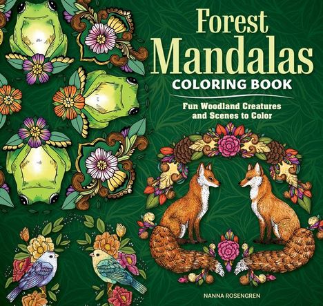 Nanna Rosengren: Forest Mandalas Coloring Book, Buch