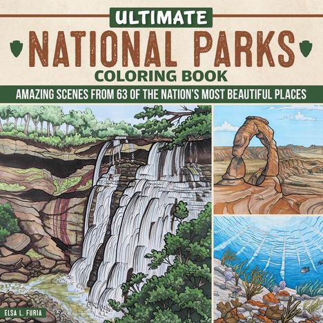 Elsa Furia: Ultimate National Parks Coloring Book, Buch