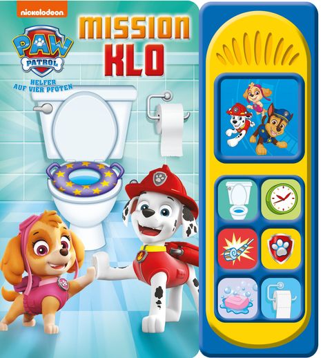 PAW Patrol - Mission Klo - Soundbuch - Pappbilderbuch mit 7 Geräuschen, Buch