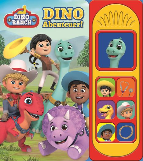 Dino Ranch - Dino-Abenteuer! - Soundbuch - Pappbilderbuch mit 7 dinotastischen Geräuschen, Buch