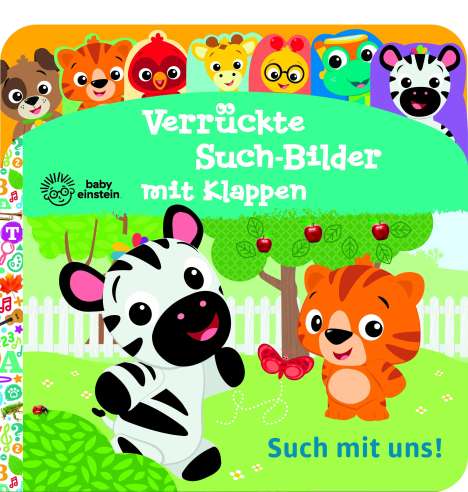 Baby Einstein - Verrückte Such-Bilder mit Klappen - Such mit uns! - Pappbilderbuch mit 17 Klappen - Wimmelbuch für Kinder ab 18 Monaten, Buch