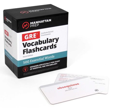 Manhattan Prep: 500 Essential Words: GRE Vocabulary Flashcards Including Definitions, Usage Notes, Related Words, and Etymology, Diverse