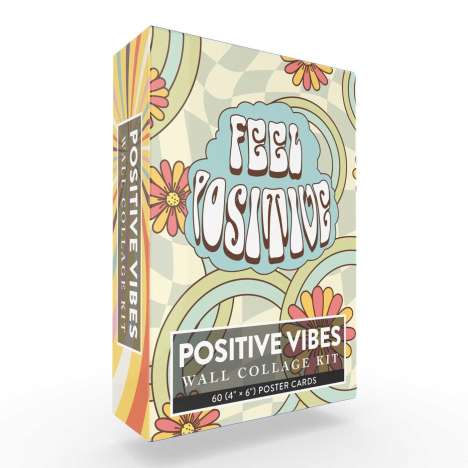 Adams Media: Positive Vibes Wall Collage Kit, Diverse