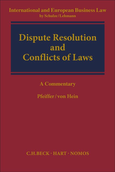 Dispute Resolution and Conflict of Laws, Buch