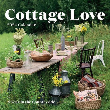 Workman Calendars: Cottage Love Wall Calendar 2024, Kalender