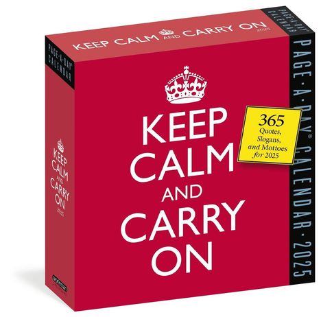Keep Calm and Carry On Page-A-Day® Calendar 2025, Kalender