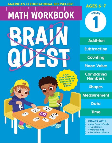 Workman Publishing: Brain Quest Math Workbook: 1st Grade, Buch