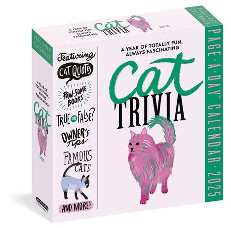 Workman Calendars: Cat Trivia Page-A-Day(r) Calendar 2025, Kalender