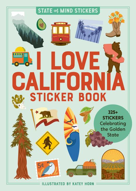 Workman Publishing: I Love California Sticker Book, Buch