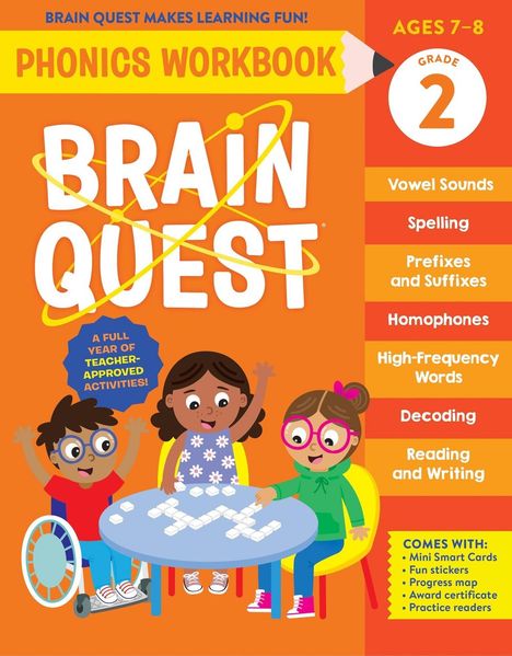 Brain Quest Phonics Workbook: Grade 2, Buch