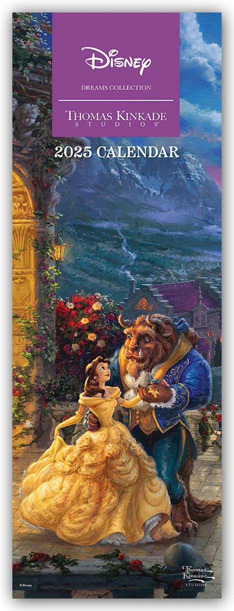 Thomas Kinkade: The Disney Dreams Collection - Sammlung der Disney-Träume 2025 - Slimline-Kalender, Kalender