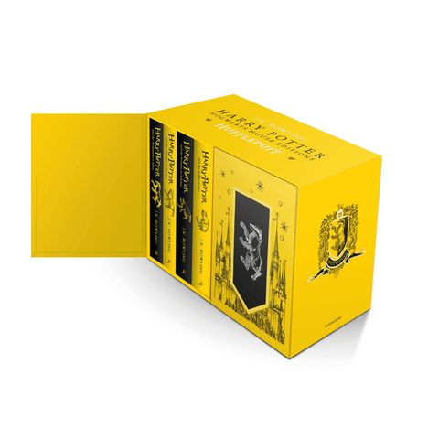 J. K. Rowling: Harry Potter Hufflepuff House Editions Hardback Box Set, 7 Bücher