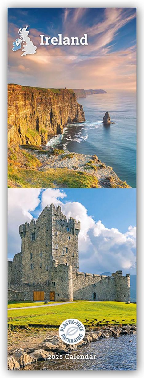 Carousel Calendar: Irland 2025 - Slimline-Kalender, Kalender