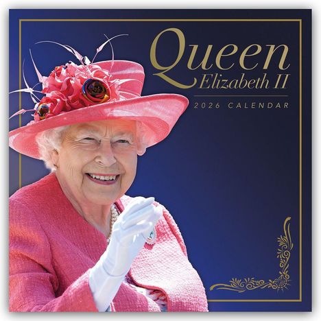 Carousel Calendar: Queen Elisabeth II - Königin Elisabeth II 2026 - Wand-Kalender, Kalender