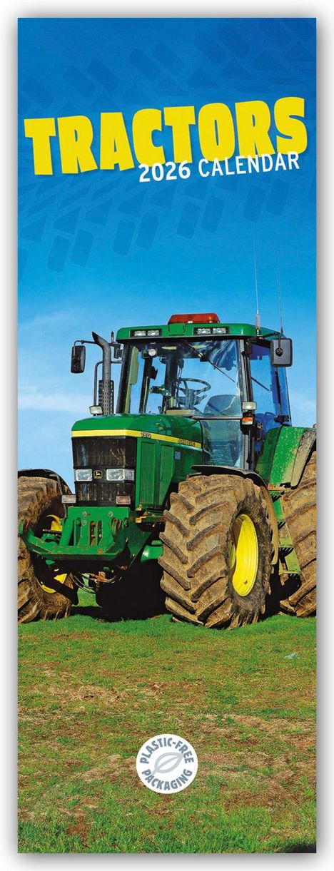 Carousel Calendar: Tractors - Traktoren 2026 - Slimline-Kalender, Kalender