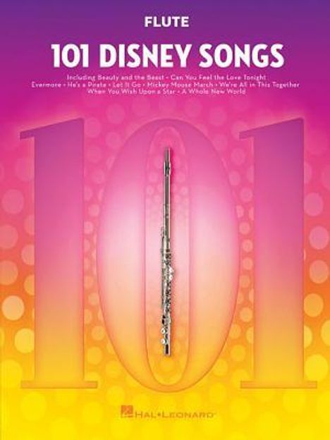 101 Disney Songs: For Flute, Buch